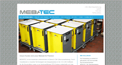 Desktop Screenshot of mebatec-blechtechnik.de